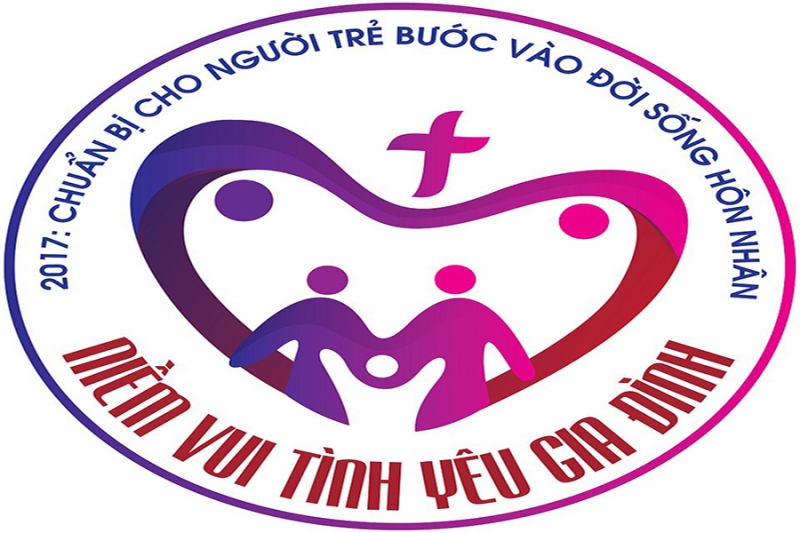 Logo Chính Thức Cho Năm Mục Vụ Gia Đình 2017: “Chuẩn Bị Cho Người Trẻ Bước Vào Đời Sống Hôn Nhân”